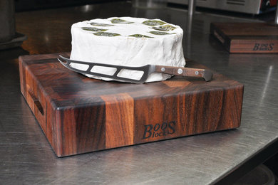 John Boos 3" Walnut Chopping Block - Reversible with Hand Grips
