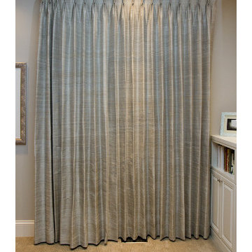 Master Bedroom Drapery & Roman Shades
