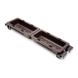 Trays with Hooks (Moka) - Wardrobe Storage Solutions