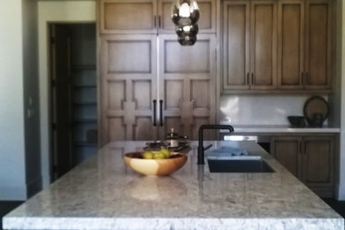 Example of a transitional kitchen design in Other