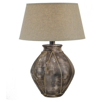 Hydrocal 29" Table Lamp, Earthen Brown