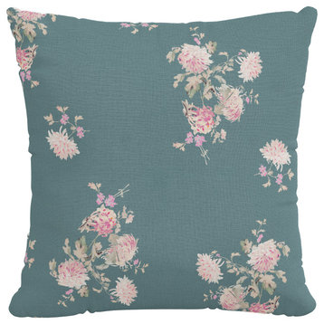 Rachel Ashwell 20" Decorative Pillow, Feather Insert, Sc Dancing Dahlia, Sc Danc