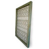 Iron and Wood Screen Panel