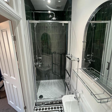 Green & Monochrome Bathroom Renovation — SW London