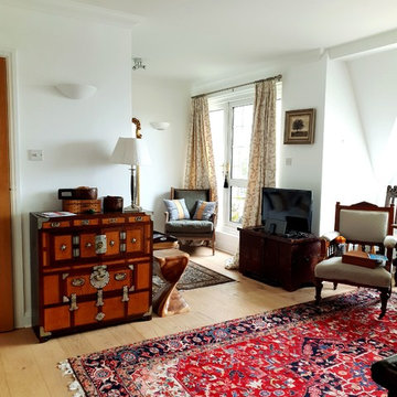 Painting and decorating work in white to the Apartment in Putney
