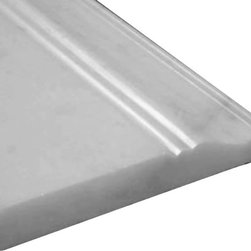 Statuary Crystal Marble Italian White Statuario 3/4" Baseboard Molding Polished - Home Decor