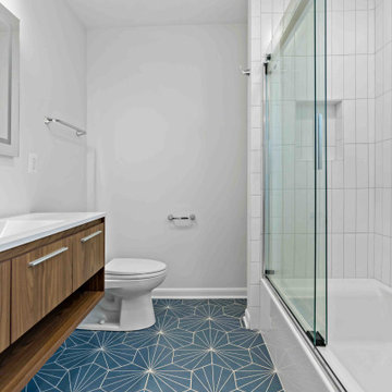 Bathroom Trio & Laundry Room Updates Transform McLean Home