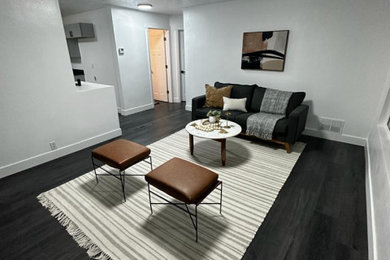 Minimalist living room photo in Salt Lake City