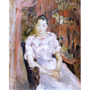 Berthe Morisot Young Girl Resting, 20"x25" Wall Decal Print
