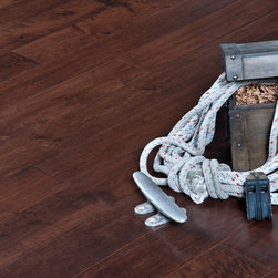 Garrison II Distressed - Maple Espresso Hardwood Flooring - 複合フローリング