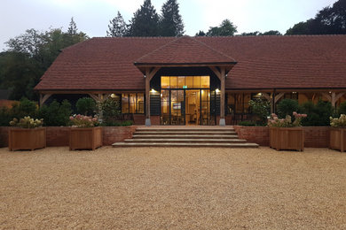 This is an example of a contemporary house exterior in Berkshire.