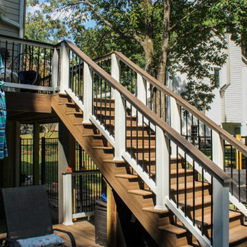 Marietta, GA Deck Resurface and Deck Extension with Trex Enhance Natural Series