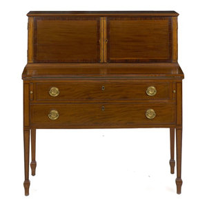 Consigned Circa 1760 George Iii Oak Antique Slant Front Desk Over