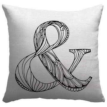 "Fancy Ampersand" Pillow 18"x18"