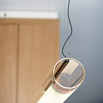Cucina, dettaglio lampada