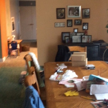 Kitchen and Dining Room Before