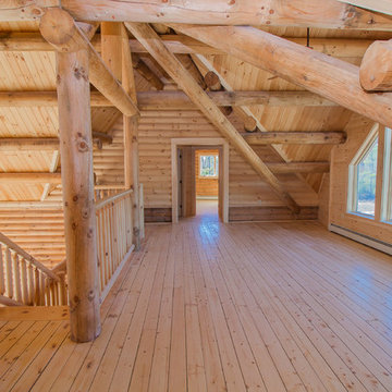 Log Home In Limington, Maine