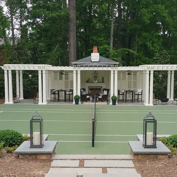 Game Time: Enchanting Tennis Pavilion by Colao & Peter Outdoor Environments