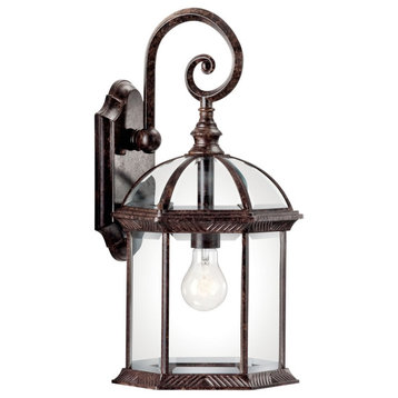 Kichler Barrie 1 Light Large Outdoor Wall Light in Tannery Bronze