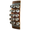 Banded Wine Barrel Spice Rack With 15 Cans