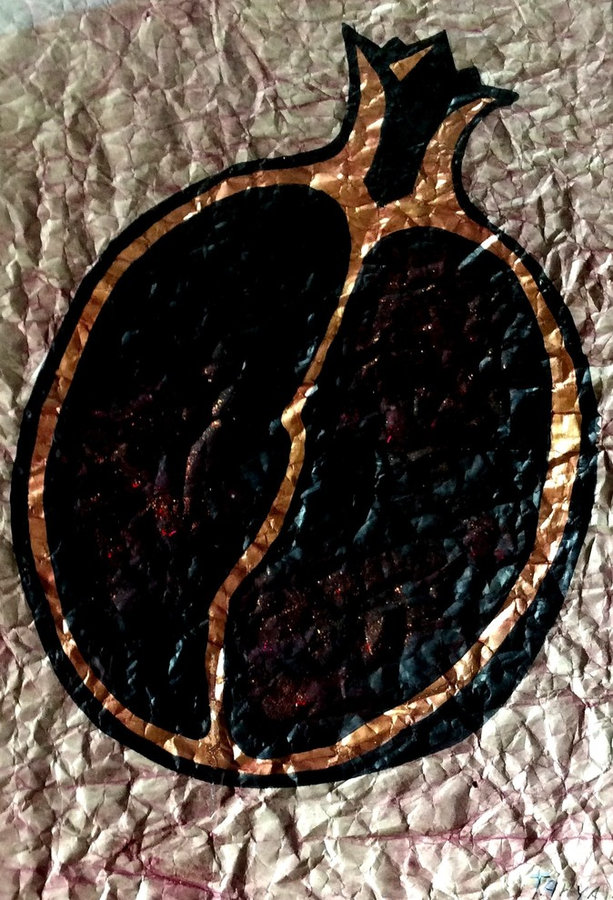 Картины.TANYA FIRN. Sacral Pomegranate Сакральный Гранат