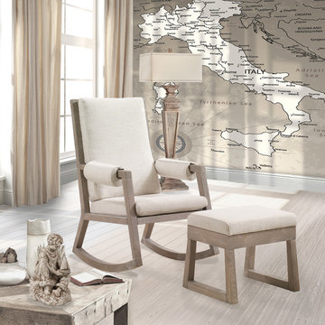 Senza Rocker & Ottoman