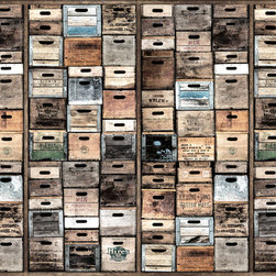 Industriel Urban Farm L.A., Vintage - Papier Peint