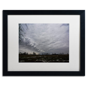 Kurt Shaffer 'Country Clouds' Art, Black Frame, White Matte, 20"x16"