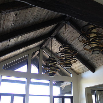Black tea stained ceiling