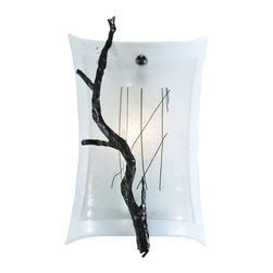 Meyda - Winter White Glass Wall Sconce - Wall Sconces