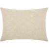 Mina Victory Home For The Holiday Happy Holiday Natural Throw Pillow