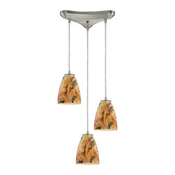 Abstractions Solar Flair 3 Light Pendant Light - Pendant Lighting
