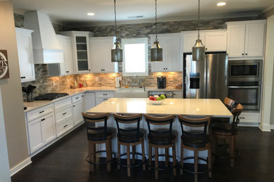 Example of a trendy kitchen design in Birmingham