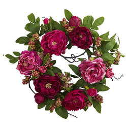 Modern Wreaths And Garlands by Nearly Natural, Inc.