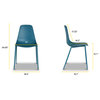 Poly and Bark Isla Chair, Ocean Teal, Set of 4