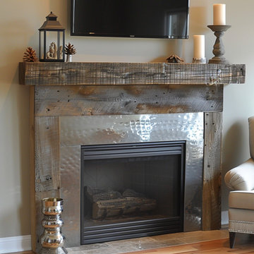 Colored Fireplace Mantels