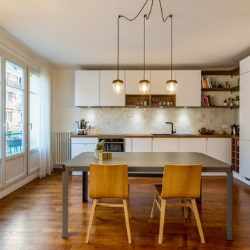 Rénovation complète d'une cuisine ouverte salon - Wattignies