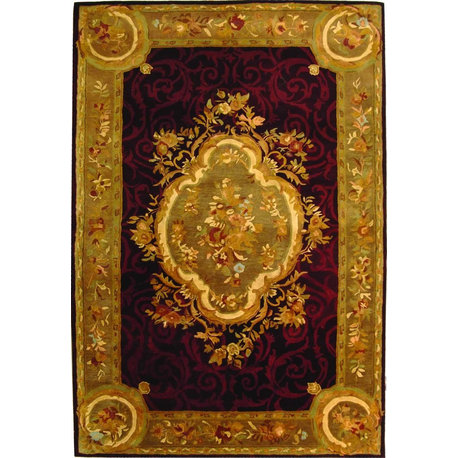 Safavieh Empire EM414A 2'6"x10' Dark Red/Dark Beige Rug