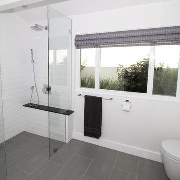 Modern new Masterbath construction in Glendora