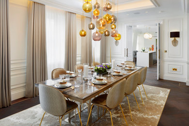 This is an example of a dining room in London.