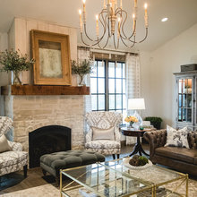fireplace and mantel