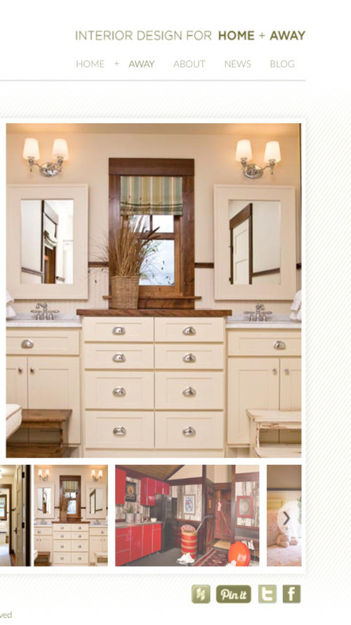 Bathroom vanity in odd space