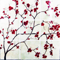 Cherry Branch Tile Murals - Wall And Floor Tile