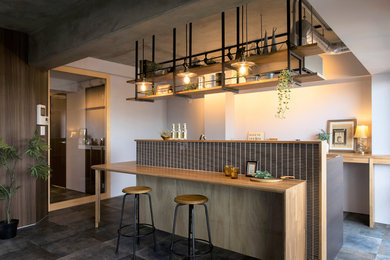 This is an example of an industrial dining room in Other.