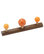 Romer Design EnKnag™ Coat Rack, Orange and Smoked Oak, Small