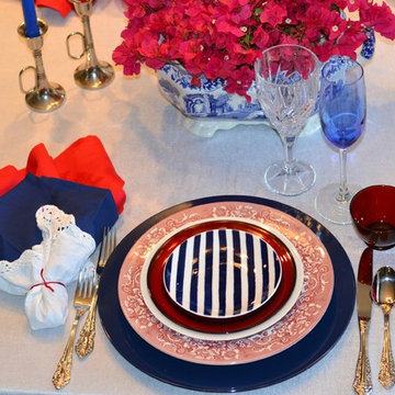 Upscale July Fourth Place Setting