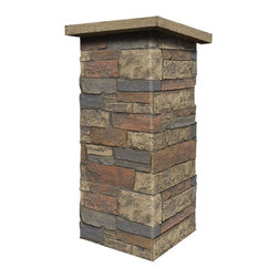 C141-BRIGHTON STONE COLUMN WRAP (CAPS SOLD SEPARATELY) - Wall Panels
