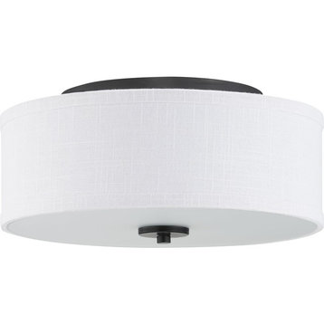 Inspire LED Collection 1-Light LED Flush Mount, Graphite