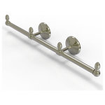 Allied Brass - Monte Carlo 3 Arm Guest Towel Holder, Polished Nickel - This elegant wall mount towel holder adds style and convenience to any bathroom decor. The towel holder features three sections to keep a set of hand towels easily accessible around the bathroom. Ideally sized for hand towels and washcloths, the towel holder attaches securely to any wall and complements any bathroom decor ranging from modern to traditional, and all styles in between. Made from high quality solid brass materials and provided with a lifetime designer finish, this beautiful towel holder is extremely attractive yet highly functional. The guest towel holder comes with the 22.5 inch bar, two wall brackets with finials, two matching end finials, plus the hardware necessary to install the holder.