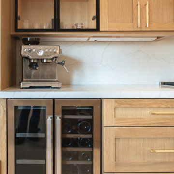 White Oak Kitchen Cabinets with Large Island | The Cabination